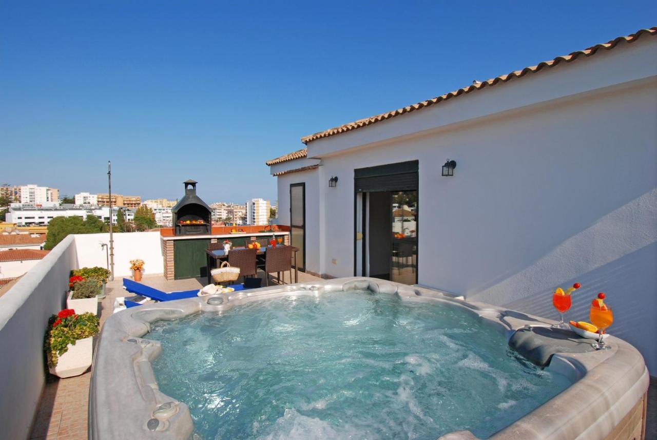 Isla De Benalmadena 1, Jacuzzi, 80M From The Sea, Ac, Bbq, Private Parking, Big Terrace Daire Dış mekan fotoğraf